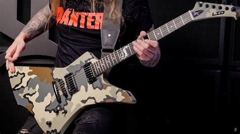 Esp Ltd Snakebyte Camo James Hetfield Youtube