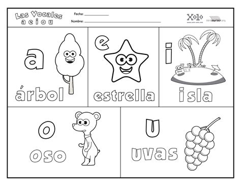 Vocales Divertidas Para Colorear Y Para Imprimir En Pdf 2025