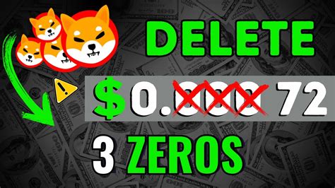 SHIBA INU TO DELETE THREE ZEROES THIS WEEK SHIB NEWS PREDICTION