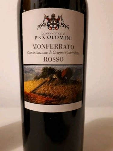 Conte Ottavio Piccolomini Monferrato Rosso Vivino Us