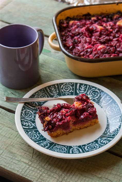 Sour Cherry Cake Cooking Along The Drava Croatian Traditional Food