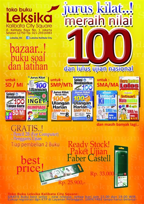 Contoh Flyer Promo Toko Buku Jasa Desain Brosur