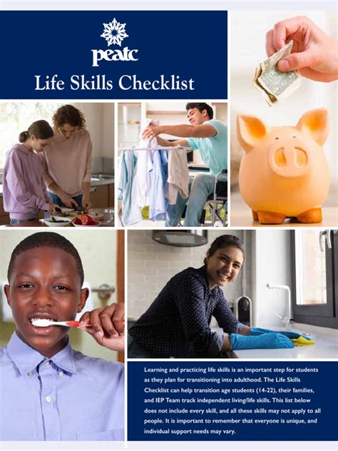 Independent Living Life Skills Checklist Booklet English Interactive