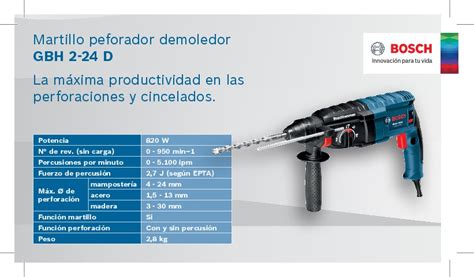 Rotomartillo Bosch Gbh Sds Plus Garantia A Os Ferreterias