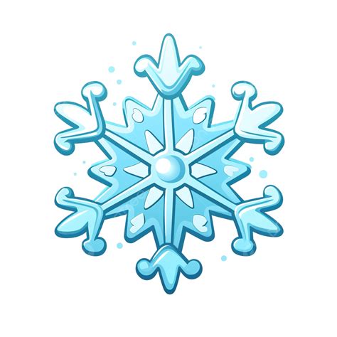 Cute Cartoon Snowflake, Snowflake Clipart, Cute Clipart, Cartoon ...