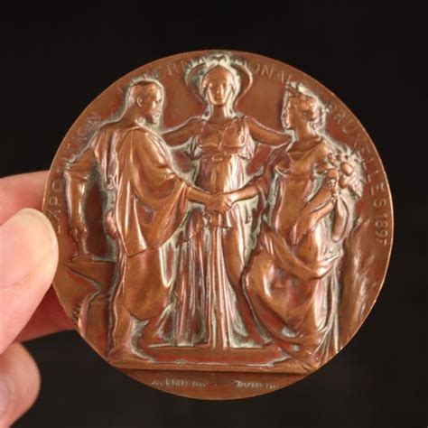 Belle médaille Art Nouveau en bronze Bronze Catawiki