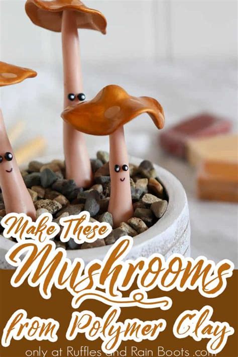 Make These Adorable Polymer Clay Mushrooms For A Fun Clay Craft