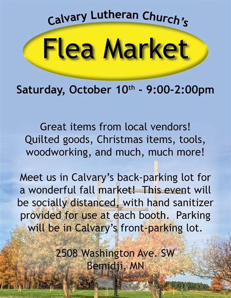 Calvary's Outdoor Flea Market - Calvary Lutheran