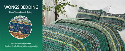 Wongs Bedding Tagesdecke X Bett Berwurf Boho Decke Steppdecke