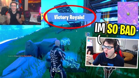 Reacting To My First Win On Fortnite Cringe Youtube