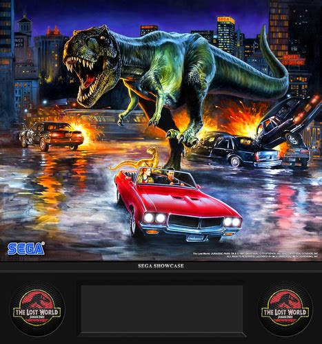 The Lost World Jurassic Park Sega 1997 Dual Mode Backglass B2s Directb2s And Backglass