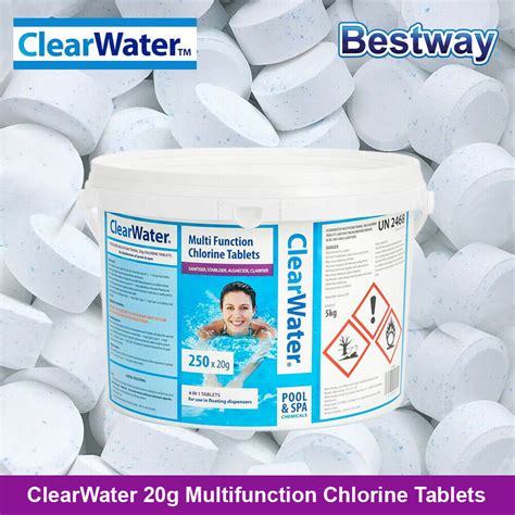 Clearwater Multifunction In Chlorine Tablets Bestway Lay Z Spa Pool