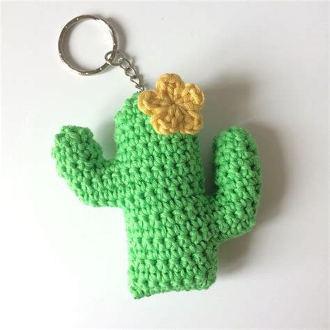 Crochet Cactus Bunting Pdf Pattern Cactus Keychain Pdf Etsy Cactus