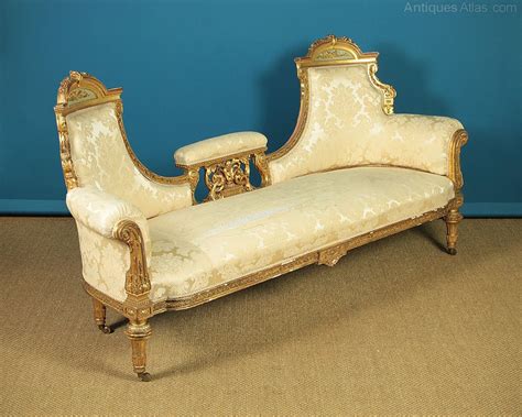 French Giltwood Sofa Or Chaise C1870 Antiques Atlas