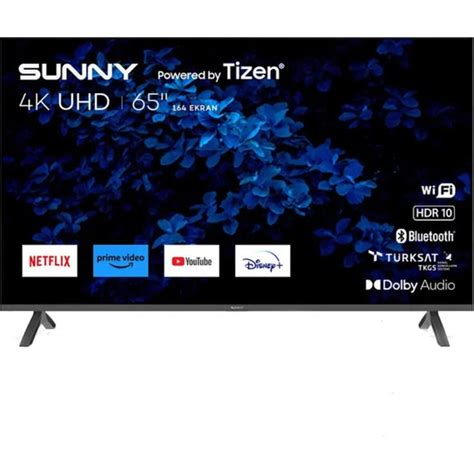 Sunny SN65FMN503 65 165 Ekran Uydu Alıcılı 4K Ultra HD Smart LED TV