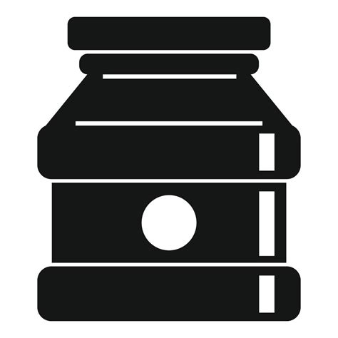 Vegan Jam Jar Icon Simple Style 14479033 Vector Art At Vecteezy