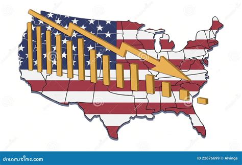 USA Decline Stock Illustration Illustration Of Dollar 22676699