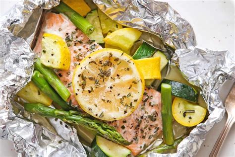 Lemon Herb Salmon Foil Dinners Dinner Bell Creamery