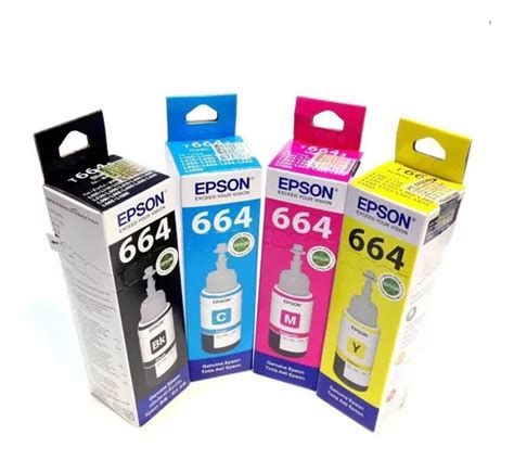 Combo Tinta Epson Original 664 L210 L220 L355 L365 L565 T664