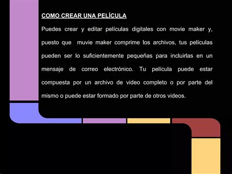 Como Crear Una Pelicula PPT