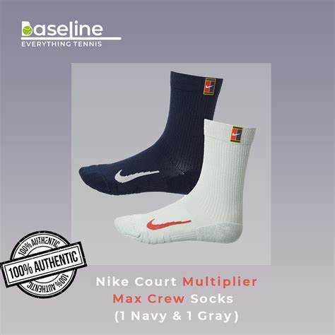 Original Nike Court Multiplier Cushioned Crew Socks Pairs Pair