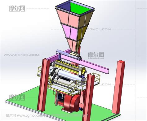 螺旋输送机机械工具模型下载 摩尔网cgmol