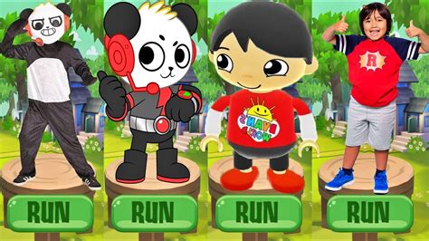 Tag With Ryan With Combo Panda And Red T Shirt Ryan Run Gameplay