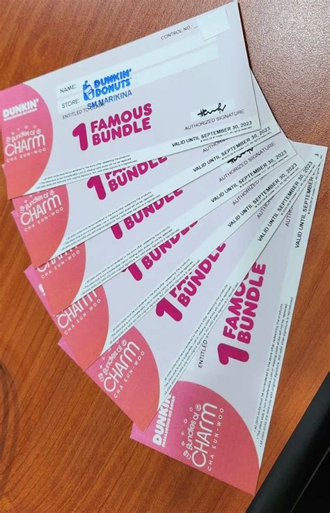 Dunkin Donuts Famous Bundle Voucher Tickets Vouchers Vouchers On