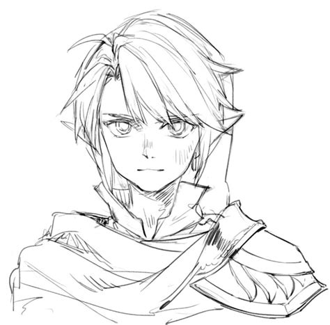 Link Face Zelda Drawing