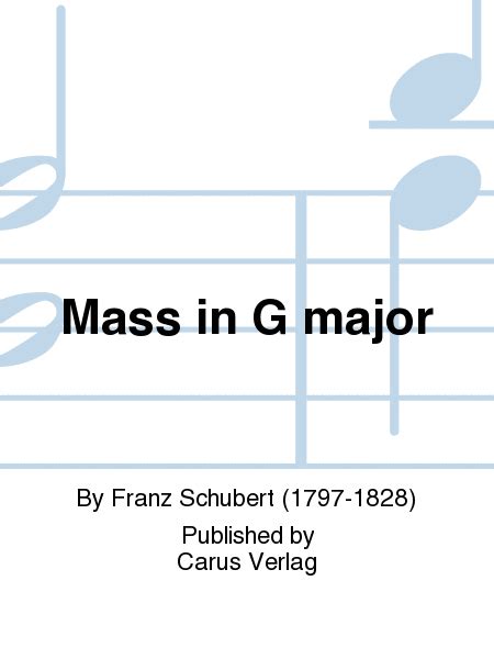 Mass In G Major By Franz Schubert Stb Sheet Music Sheet Music Plus