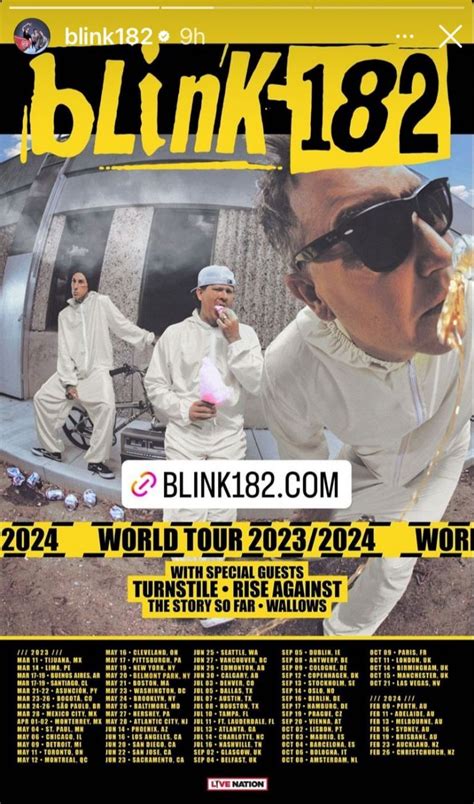 Blink 182 viene a México en 2023 Estas son las fechas de sus