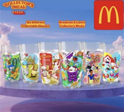 McDonalds 2024 Collectors Edition Cups Complete Set Of 6 EBay