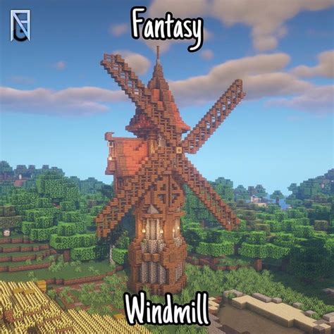 Minecraft Builder Nrgmix On Instagram Fantasy Windmill Built By Me