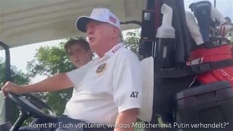 Golfplatz Video Nach TV Duell Trump Teilt In Geleakter Aufnahme Gegen