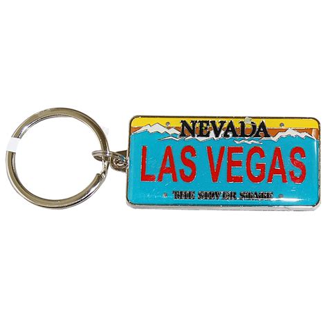 Las Vegas Souvenir Key Chain Nevada License Plate