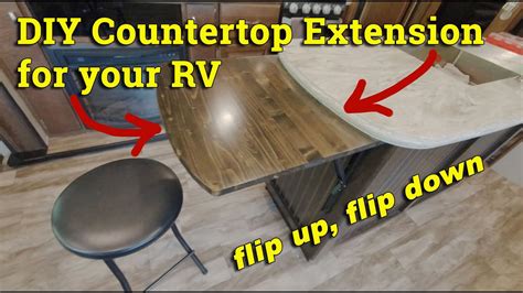 Rv Island Countertop Extension Diy Youtube