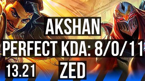 Akshan Vs Zed Mid Winrate Legendary Kr Master