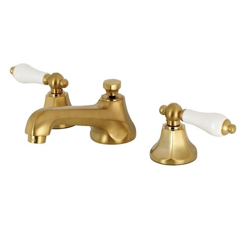 Kingston Brass Metropolitan Porcelain Lever 8 In Widespread 2 Handle