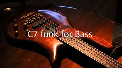 C7 Funk Backing Track For Bass One Chord Vamp YouTube