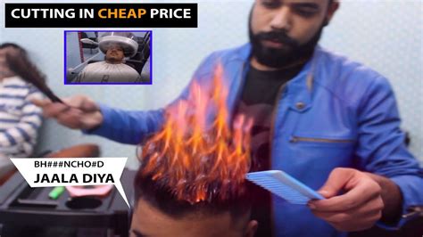 Amazing 🔥fire Haircut With Spa 😱 Hair Stylists Cutting Hair With Fire🔥