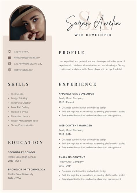 Photography Cv Template Prntbl Concejomunicipaldechinu Gov Co