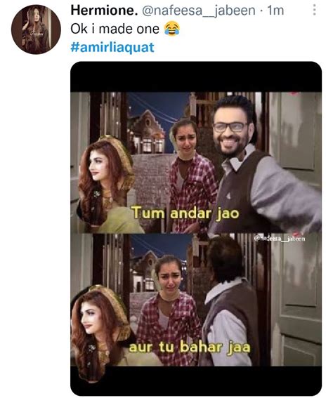 Twitter Trolls Aamir Liaquat With Memes Over New Marriage - Lens