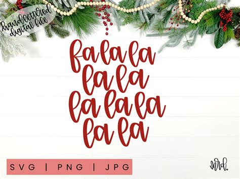 Fa La La La La Svg To Be Jolly Svg Tis The Season Svg Etsy