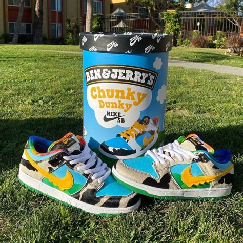 Ben Jerrys X Nike SB Dunk Low Chunky Dunky Release Everysize