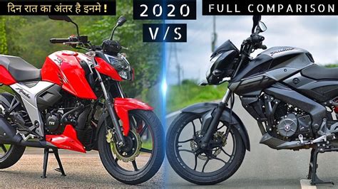 Tvs Apache Rtr V Bs Vs Bajaj Pulsar Ns Bs Full Comparison