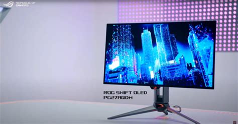 Asus Unveils Rog Swift Oled Pg Aqdm Hz Oled Rog Swift Pro