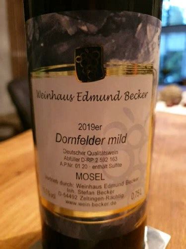 Edmund Becker Dornfelder Mild Vivino US