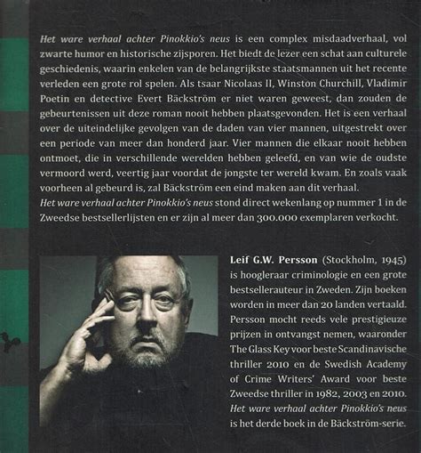 Leif GW Persson Het Ware Verhaal Achter Pinokkio S Neus