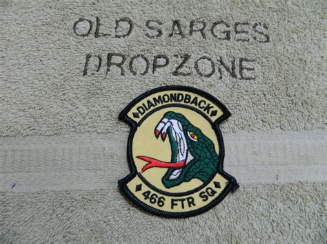 Usaf Patch Diamondback Ftr Sq Color Old Sarge S Drop Zone