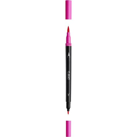 Caneta Hidrogr Fica Bic Intensity Brush Pen Dual Tip Rosa Ponta